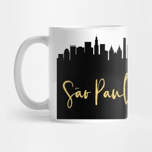 SAO PAULO BRAZIL DESIGNER SILHOUETTE SKYLINE ART Mug